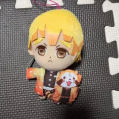 10/31値下げ　鬼滅の刃　我妻善逸　ラスカル　マスコットキーホルダー