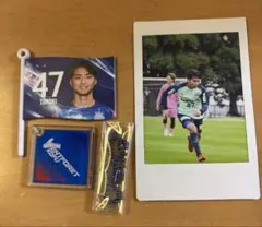 ヴァンフォーレ甲府　ミニフラッグキーホルダー&チェキセット47番保坂知希選手