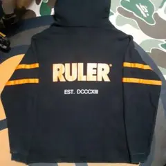 RULER ルーラー　ハーフジップパーカー　ビッグロゴ　ビッグサイズ　　日本製のサムネイル