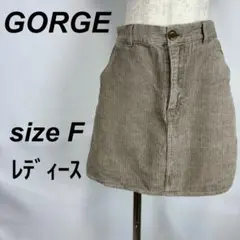 Gorge ゴージ ストライプ コーデュロイ ミニスカート スカートのサムネイル