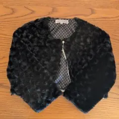 Catherine Cottage 黒ファージャケット ボレロ　140