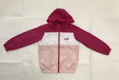 PUMA フード付きウィンドブレーカー 140 ピンク