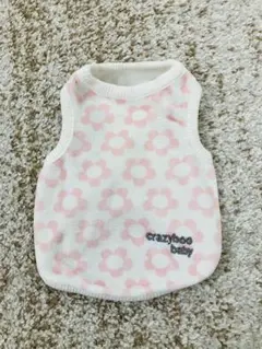 crazyboo baby 花柄 ピンク　タンクトップ　XXSサイズのサムネイル