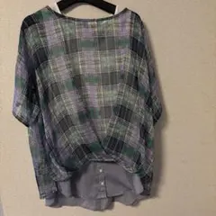 キャピタル IDG block check puff sleeve shirt - メルカリ