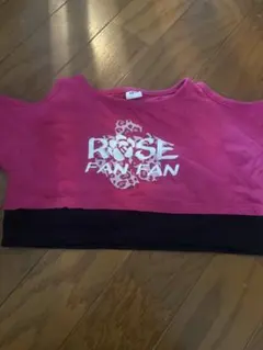 翌日発送❣️ ROSE FAN FAN Tシャツ ピンク　95センチ　ギャル服のサムネイル