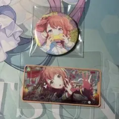 プロセカ 花里みのり グリッター缶バッジ 38C メモステ 7C 箔押し