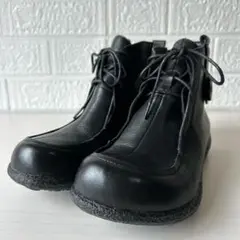 【美品】Hina Green Label レースアップブーツ 22.5cm 黒
