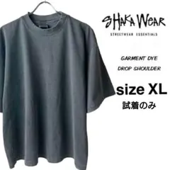 シャカウェア 新品未使用 ガーメントダイ ドロップショルダーTシャツ スミ XL