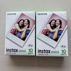 FUJIFILM instax mini インスタントフィルム 10枚✖️2