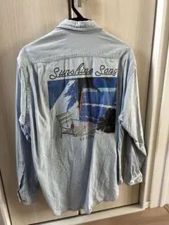 EIZIN SUZUKI デニムシャツ 長袖ライトブルー