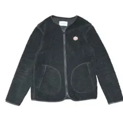 バンソンエミレイユ　ボアジャケット　ノーカラー　38サイズ　ブラック