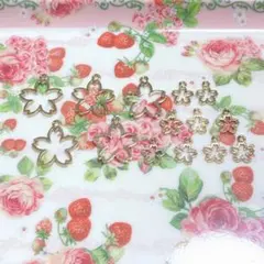 【p17】桜型パーツ14個