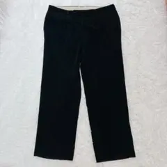 【美品】DURBAN ダーバン コーデュロイ チェック ブラック パンツ XL