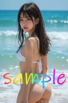 c187　AI美女　下着　ポスター　グラビア　かわいい　ランジェリー　看板