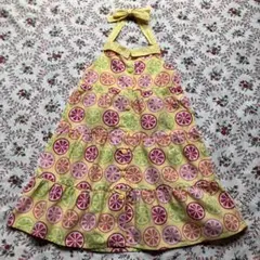 GYMBOREE シトラスホルターネックティアードワンピース122-129.5㎝のサムネイル