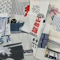 大相撲 横綱北の富士 相撲 浴衣 反物 和柄 粗布 ハンドメイド ハギレ