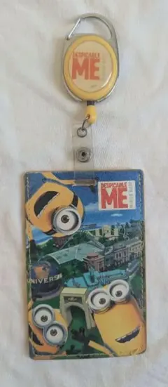 ミニオン リール付きパスケース ユニバ