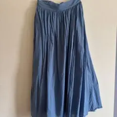 design aera 青 フレアロングスカート