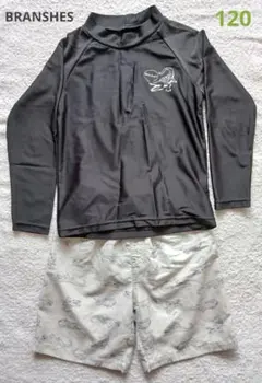 ブランシェス 水着 上下セット 120cm ブラック