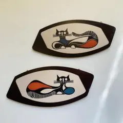 ※訳あり◆キャットウォールアート/壁掛け/ミッドセンチュリー◆50s/ロカビリー
