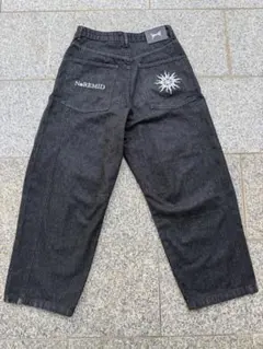 NoREMID ブラックリジットデニム ワイドパンツ noremid リジットデニム - メルカリ