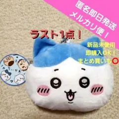 ラスト1点‼️ちいかわぬいぐるみパスケースポーチ ハチワレ【新品匿名即日発送】
