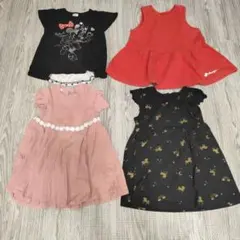 M*】様 子供服チュニックワンピース 4点セット 95cm