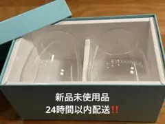【新品】Tiffany & Co. ロゴ入りグラス 2個セット