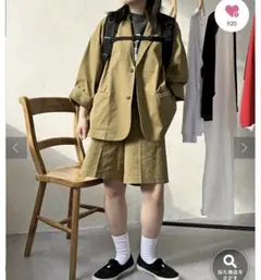 CPCM PIPI's オーバーサイズチノテーラードジャケット セットアップ