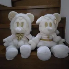 ディズニー ホワイト ミッキー ミニー ぬいぐるみ