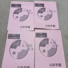 浜学園 小6 資質 まとめ教材 ① 全4巻セット - メルカリ