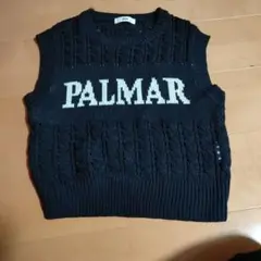 WEGO PALMAR ロゴ ニットベスト