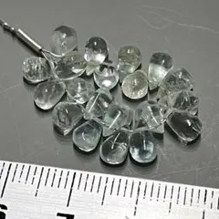 20pc＊アクアマリン＊スムースドロップa