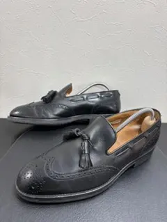 ■美品★24cm★REGAL リーガル タッセル ローファー ウィングチップ★黒