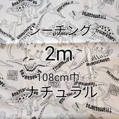 ダイナソートイ（ナチュラル）シーチング生地 2m