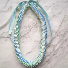 ハンドメイド ハワイアンリボンレイ