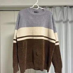 LAKOLE ストライプニットセーター プルオーバーMサイズのサムネイル
