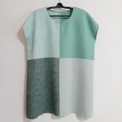 チ*ウ様 期間限定値下げ　着物リメイク　チュニック　ワンピース　ハンドメイド