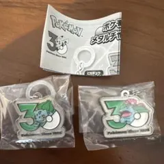 ポケモン 30周年　メタルチャームマスコット フシギダネ　フシギバナ