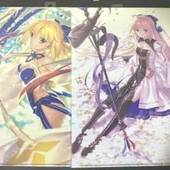 Fate FGO 最終再臨展 クリアファイル アルトリア キャスター セット