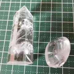 水晶 ポイントとオーバル セット☆匿名配送