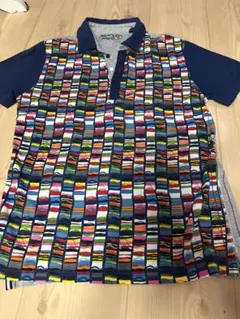 メンズ　Desigual ポロシャツ マルチカラー Lサイズのサムネイル
