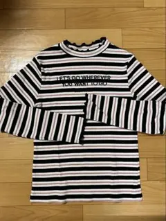 lovetoxic ボーダー　長袖 リブ　カットソー　ロンT 160