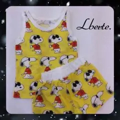 《90》在庫僅か❗️可愛い♡スヌーピーセットアップ  イエロー 【韓国子供服】