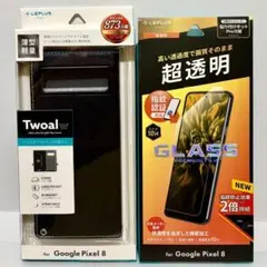 Pixel 8 手帳型ケース&フィルム セット 薄型PUレザー 高透明フィルムのサムネイル