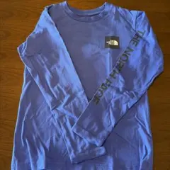 ノースフェイス140 長袖Tシャツ　青色