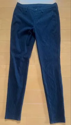 UNIQLO ストライプ柄 スキニーパンツ Lサイズ