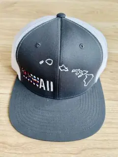 【ハワイ好き必見】HAWAII トラッカーキャップ ブラック×ホワイト