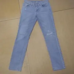 【オールドネイビー】ライトブルー　ダメージジーンズ　デニム　パンツ　スキニー