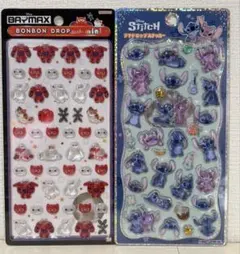 ボンボンドロップシール　ミニ　ベイマックス　プチドロップステッカー スティッチ
